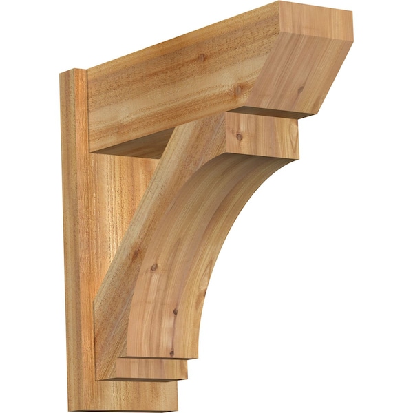 Ekena Millwork Imperial Slat Rough Sawn Outlooker, Western Red Cedar, 8"W x 24"D x 24"H OUT08X24X24IMP06RWR - main